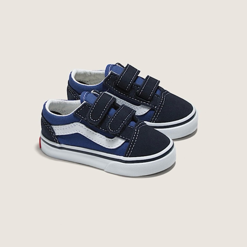 Vans Blue and White Kids Sneakers